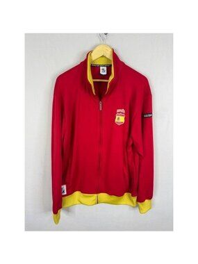 FIFA 2010 World Cup South Africa Spain Espana Track Jacket Red Yellow Mens XL